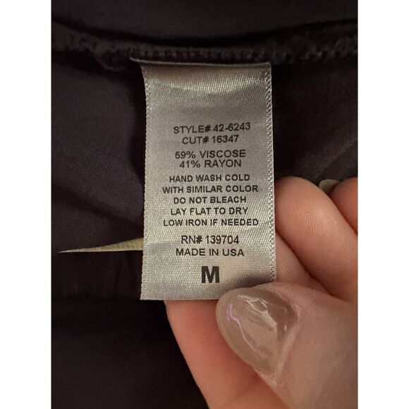 Anthropologie TINA JO Purple Relaxed Bohemian Trousers Size Medium - Picture 5 of 5